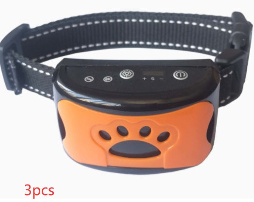 Collier de dressage pour chien, étanche, électrique, télécommande, rechargeable, anti-aboiement, avec son de vibration et de choc